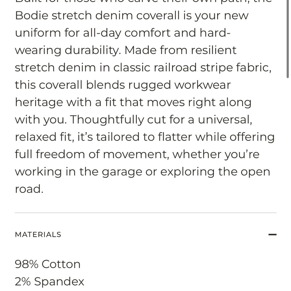 Deso Bodie Railroad Coverall Jumpsuit - Picture 10 of 13